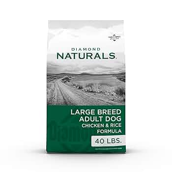 Diamond Naturals Large Breed Adult Chicken & Rice Formula Dry Dog Food, 40 lb Bag