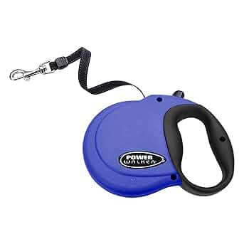 Coastal Power Walker Retractable Dog Leash, Blue, Large, 16 ft