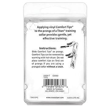 Coastal Pet Titan Comfort Tips for Prong Training Collars - 3.3mm Heavy, 22 Count