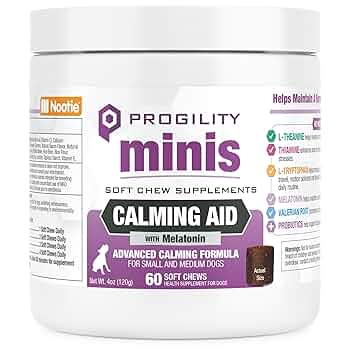 Nootie Progility Calming Aid Mini Soft Chews - 60 Count - Dog Calming Supplement