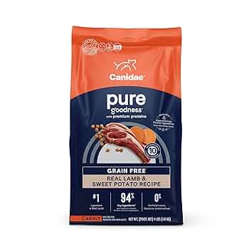 Canidae PURE Grain-Free Limited Ingredient Lamb & Pea Recipe Dry Dog Food 4 lb