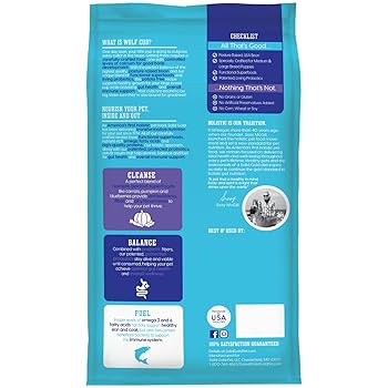 Solid Gold Wolf Cub Natural Large Breed Puppy Food, Bison & Oatmeal, 4 lb