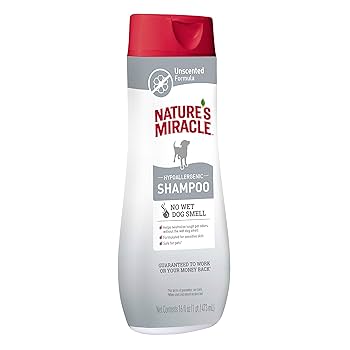 Nature's Miracle Hypoallergenic Dog Shampoo - Unscented Odor Control, 16 oz