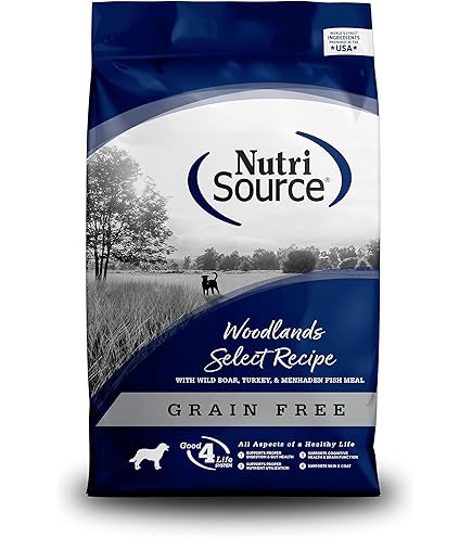 NutriSource Grain Free Heartland Select Bison Recipe Dry Dog Food, 30 lb Bag