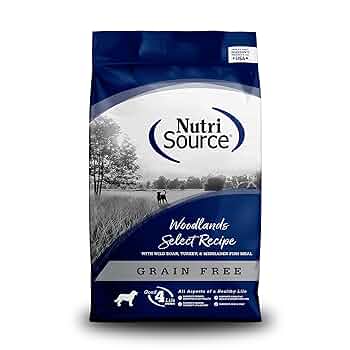NutriSource Grain Free Woodlands Select Dry Dog Food - Boar & Turkey, 26 lb