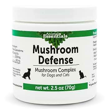 Animal Essentials Mushroom Defense Powder - Immune Support for Dogs & Cats - 2.5oz