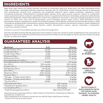 NutriSource Adult Beef & Rice Dry Dog Food, 12 lb Bag