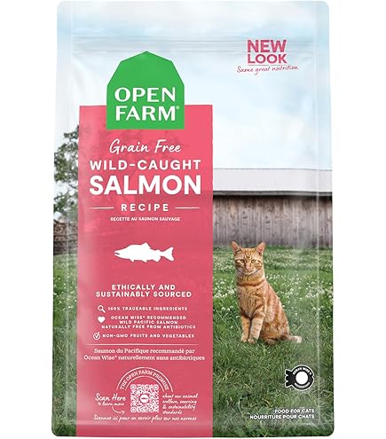 Open Farm Wild-Caught Salmon Grain-Free Dry Cat Food, 2 lb