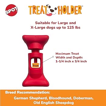 SPOT Bully Stick Holder - Safety Treat Device for Dogs - 6.5 Inch Large Size