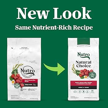 Nutro Natural Choice Adult Beef & Brown Rice Dry Dog Food, 4.5 lb