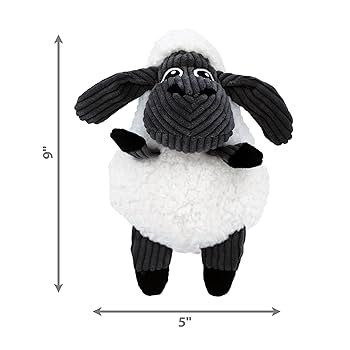KONG Sherps Floofs Sheep Plush Dog Toy - Medium, Squeaky & Soft