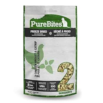PureBites Chicken & Catnip Freeze Dried Cat Treats - 1.3oz Value Size