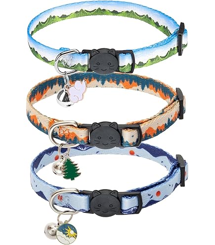LupinePet El Paso Safety Cat Collar - Breakaway Buckle, 1/2" Wide, Adjusts 8-12"