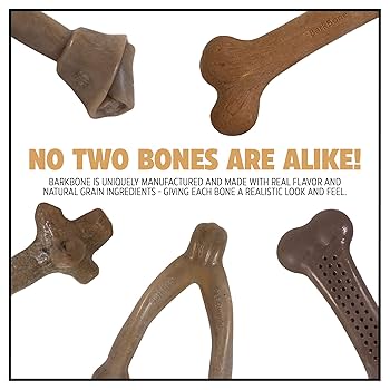 Pet Qwerks BarkBone Dinosaur Bacon Flavor Nylon Dog Chew Toy - XXXL