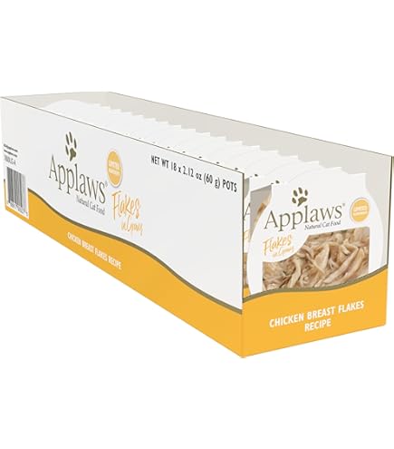 Applaws Cat Food Chicken Breast with Rice 2.12 oz (Case of 10) Easy Peel Top Dish, Tender Chicken in Broth Natural Complementary Pet Food