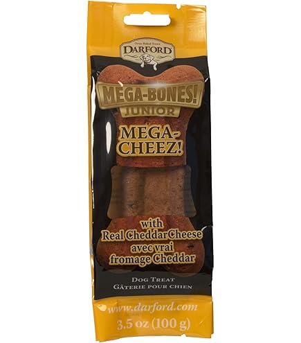Darford Mega Bone Jr Peanut Dog Treats, 3.5 oz - Small Breed, Crunchy Chews