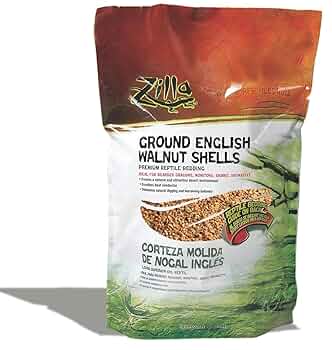 Zilla Desert Blend Ground English Walnut Shell Reptile Substrate - 10 Quart