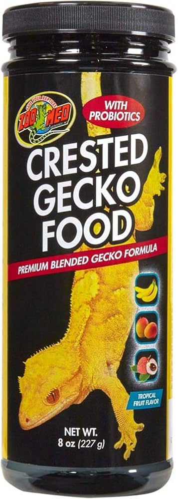 Zoo Med Crested Gecko Food Premium Blended Tropical Fruit 8oz