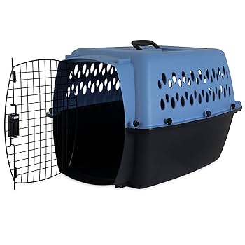 Petmate Pet Porter Fashion Dog Kennel 26" - Parisian Blue/Black, 20-25 lbs