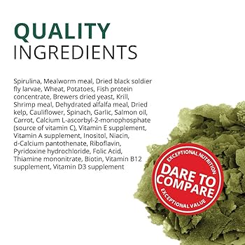 Fluval Bug Bites Spirulina Flakes - Fish Food for Small to Medium Fish - 0.63 oz