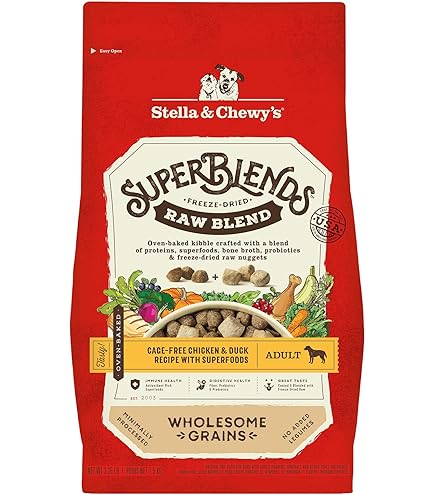 Stella & Chewy's Raw Coated Kibble Grain-Free Cage-Free Chicken Recipe Dog Food - 3.5 lb
