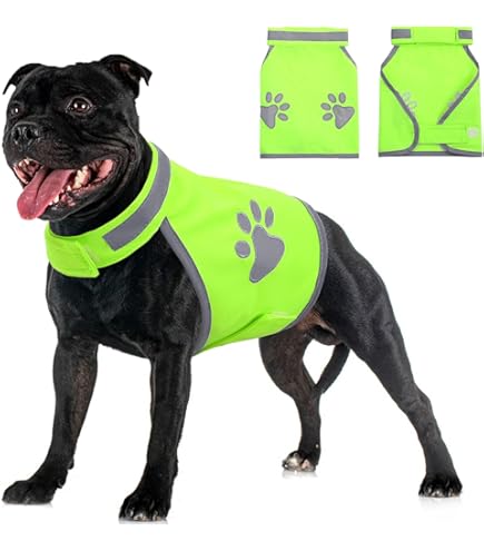 Alcott Visibility Dog Vest - Small, Yellow, High Reflective Safety Vest