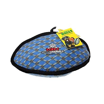Tuffy Mega Odd Ball Dog Toy - Chain Link - Durable Plush Fetch Toy