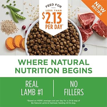 Instinct Be Natural Lamb & Oatmeal Recipe Dry Dog Food - 24 lb