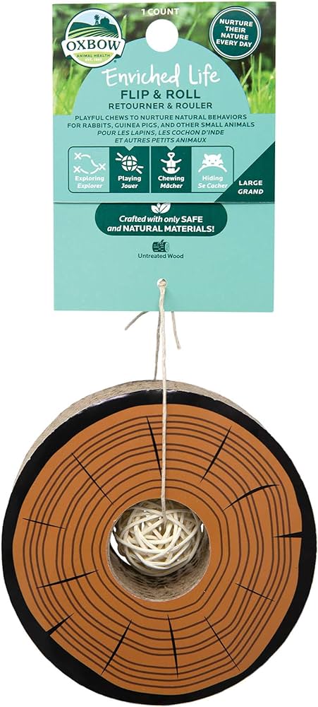 Oxbow Enriched Life Flip & Roll Toy - Large, Small Animal Enrichment