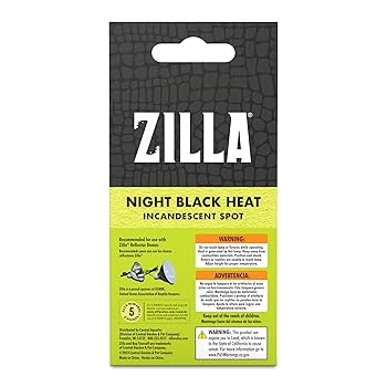 Zilla Night Black Heat Incandescent Spot Bulb - 50 Watt - Reptile Heat Lamp