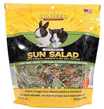 Sunseed Vita Prima Sun Salad - Natural Foraging Treat for Rabbits & Small Animals - 10 oz