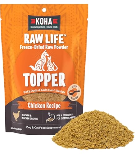 KOHA Raw Life Freeze-Dried Chicken Bites Dog Food, Treat or Topper, 14 oz