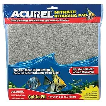 Acurel Nitrate Reducing Media Pad - 10" x 18" - Cut to Fit Aquarium Filter Pad
