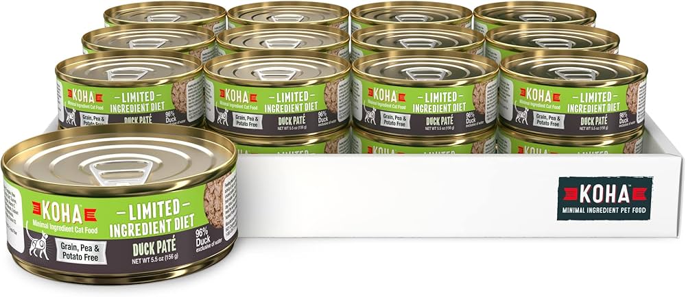 Koha Limited Ingredient Diet Duck Pâté Wet Cat Food, 5.5 oz Can