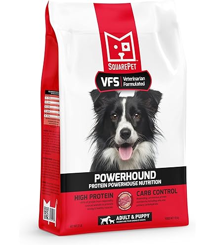 SquarePet VPS Powerhound Turkey & Chicken Dog Food Dry 22lb