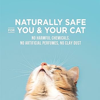 World's Best Cat Litter Poop Fighter - Multi-Cat, Maximum Odor Defense, Plant-Based, Lemongrass Scent, 8 lbs