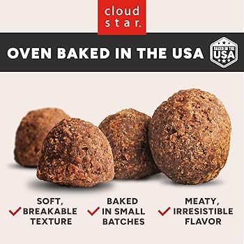 Cloud Star Wag More Bark Less Lamb Meatball Dog Treats - Grain Free, 14 oz