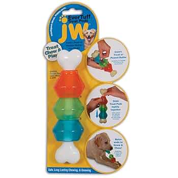JW Pet EverTuff Nylon Treat Pod Dog Toy - Large, Treat Dispensing Bone
