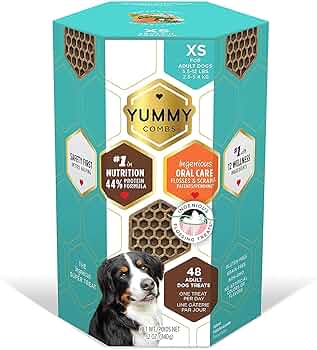 Yummy Combs Dog Dental Treats - Extra Small - Protein Formula - 12oz Carton