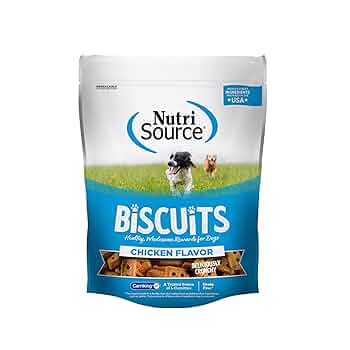 NutriSource Grain-Free Chicken Dog Treats, Biscuits, 14 oz