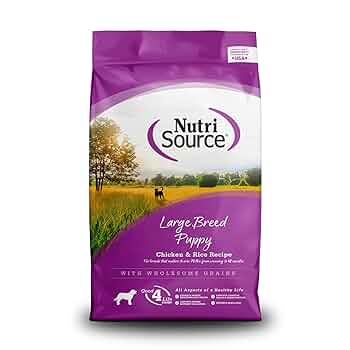 NutriSource Large Breed Puppy Chicken & Rice Dry Dog Food, 4 lb