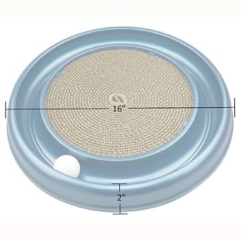Bergan Turbo Scratcher Cat Toy - Interactive Cat Toy with Ball Track & Scratch Pad