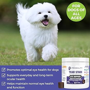 Nootie Progility Tear Stain Eye Support Soft Chews for Dogs - 80 Count