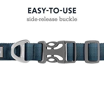 Ruffwear Front Range Dog Collar - Blue Moon - Adjustable, Reflective, Lightweight