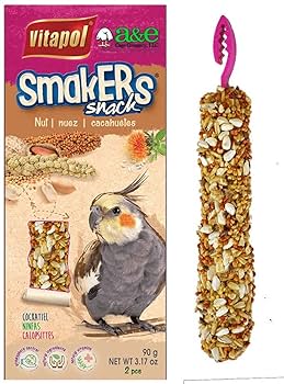 A&E Smakers Cockatiel Treat Stick - Nut Flavor (2 Pack)