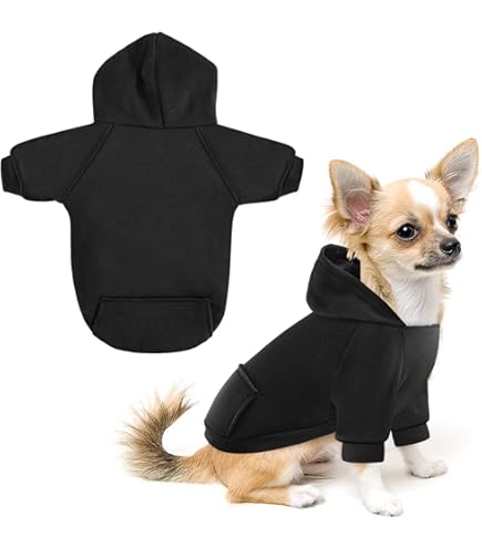 Zack & Zoey Basic Dog Hoodie - XL Black - Pet Sweatshirt