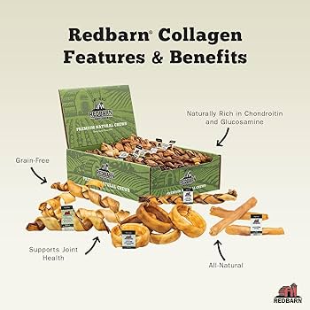 Redbarn Collagen Stick Small 5pk - Dog Chews, Beef, Grain-Free