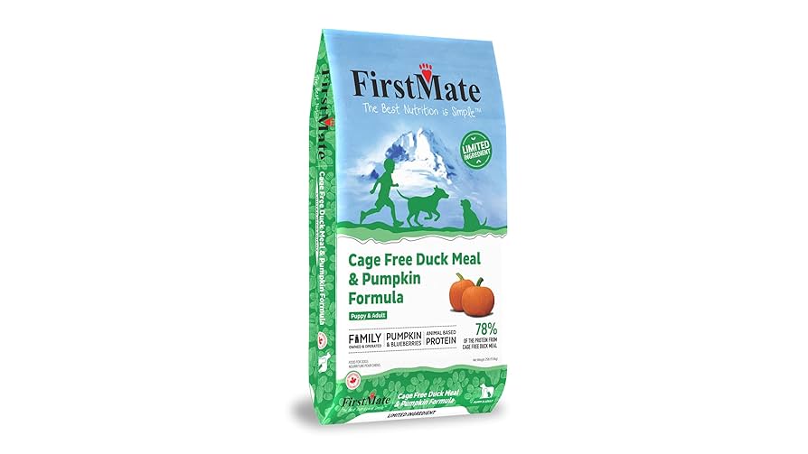 FirstMate LID Grain-Free Cage-Free Duck & Pumpkin Dry Dog Food, 25 lb