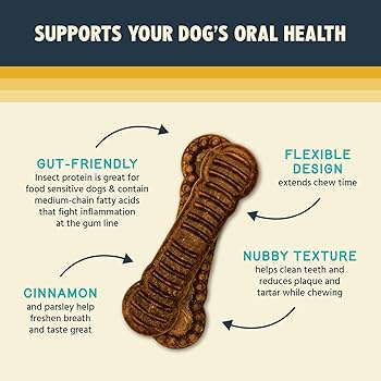 Jiminy's Dental Chews for Small Dogs, Cinnamon Flavor, 20 Count