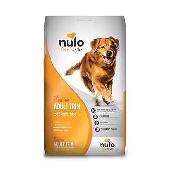 Nulo Freestyle Dog Food, Grain Free Trim, Cod & Lentils Recipe, Adult, Healthy Weight, 11 lb Bag
